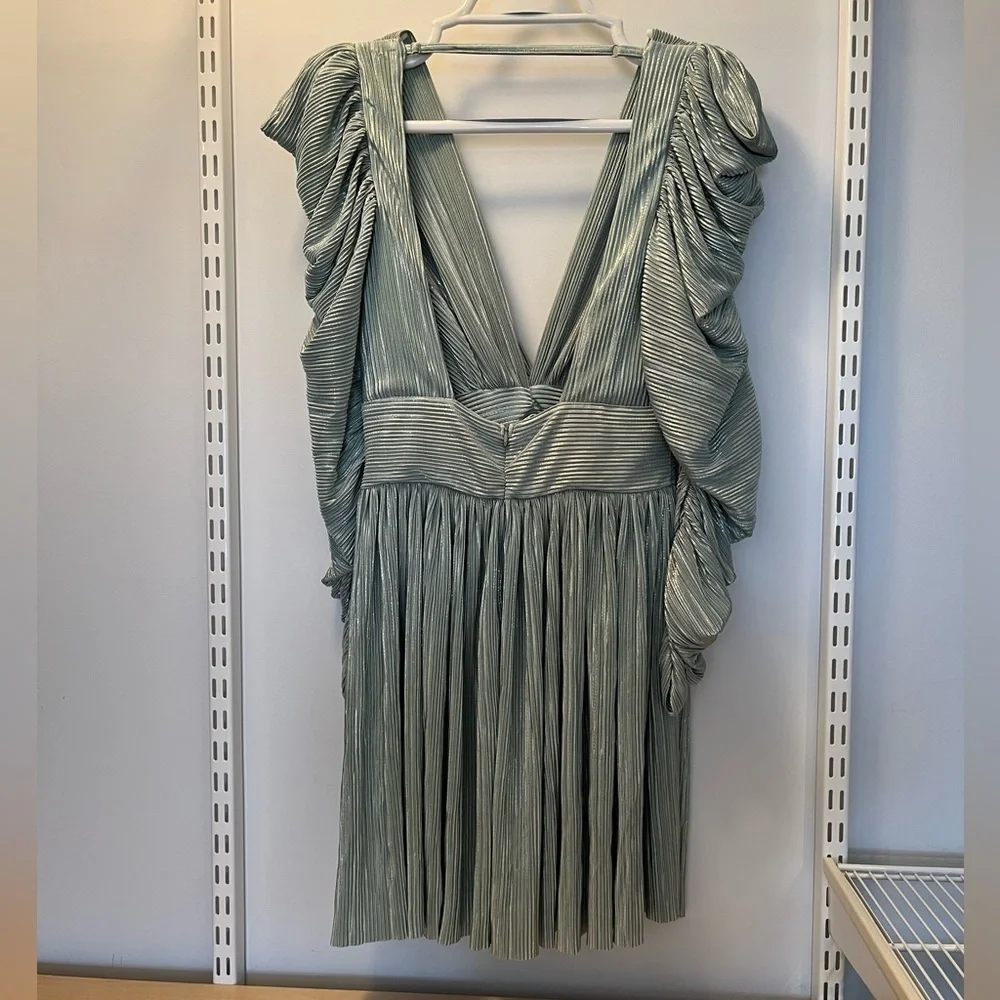 Sabina Musayev Morgana Long Sleeve Dress in Mint - Picture 4 of 6